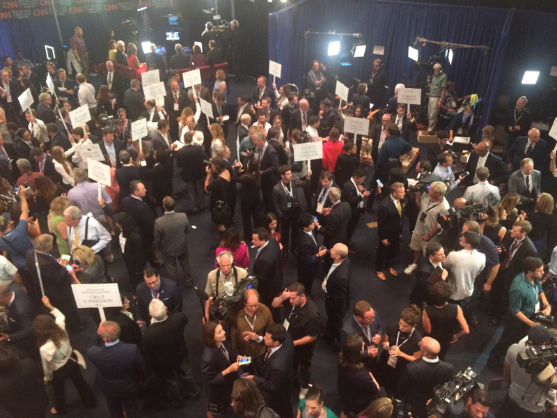 Illustration for article titled The Post-Debate GOP Spin Room Is the Closest I'll Get to Hell